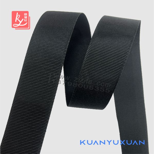38mm黑色羅紋帶3